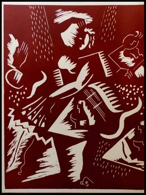 Gino Severini, Futuristic Composition, 1939, Engraving-KHH-1205511