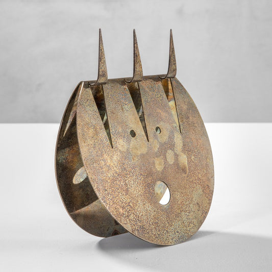 Gio Ponti for Lino Sabattini, La Luna Strega, 1978, Silver Metal