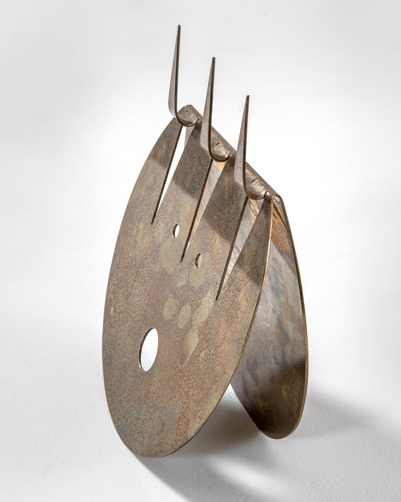 Gio Ponti for Lino Sabattini, La Luna Strega, 1978, Silver Metal