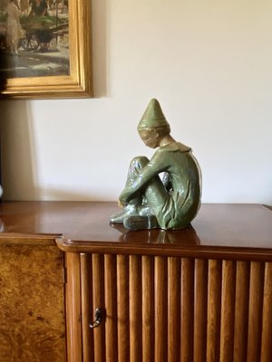 Giordano Tronconi, Figure of Sitting Boy, 1950s, Ceramic-TXN-1728817