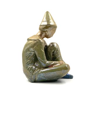 Giordano Tronconi, Figure of Sitting Boy, 1950s, Ceramic-TXN-1728817