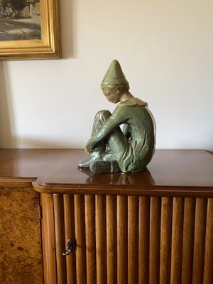 Giordano Tronconi, Figure of Sitting Boy, 1950s, Ceramic-TXN-1728817