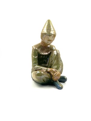 Giordano Tronconi, Figure of Sitting Boy, 1950s, Ceramic-TXN-1728817