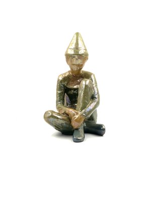 Giordano Tronconi, Figure of Sitting Boy, 1950s, Ceramic-TXN-1728817