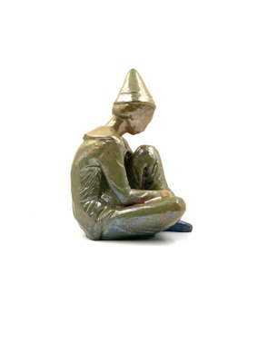 Giordano Tronconi, Figure of Sitting Boy, 1950s, Ceramic-TXN-1728817