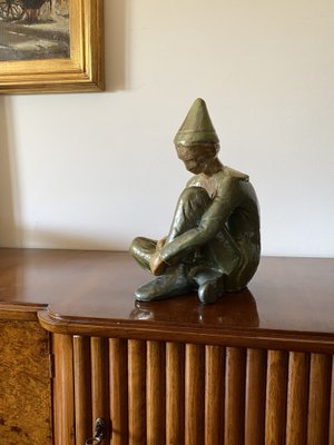 Giordano Tronconi, Figure of Sitting Boy, 1950s, Ceramic-TXN-1728817