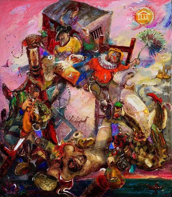 Giorgi Kukhalashvili, Don Quixote, 2015, Oil on Canvas-CHG-1295364