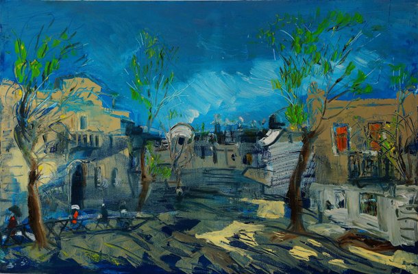 Giorgi Kukhalashvili, Evening in Tbilisi, 2022, Oil on Canvas-CHG-1295356