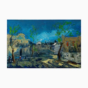 Giorgi Kukhalashvili, Evening in Tbilisi, 2022, Oil on Canvas-CHG-1295356