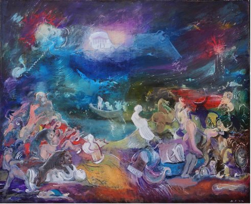 Giorgi Kukhalashvili, from the Divine Comedy, 2023, Oil on Canvas-CHG-2037586