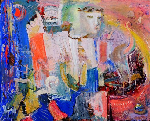 Giorgi Kukhalashvili, Muse, 2018, Oil on Canvas-CHG-1295355