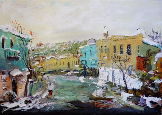 Giorgi Kukhalashvili, Snow, 2020, Oil on Canvas-CHG-1295351