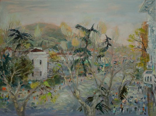 Giorgi Kukhalashvili, View From My Window, 2022, Oil on Canvas-CHG-1295354