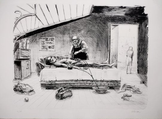 Giorgi Maskharashvili, Death of My Friend, 2007, Ink on Paper-CHG-1177845