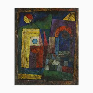 Giorgio Cresciani, Homage to Paul Klee, Oil Painting, 1977-ZCI-1770167