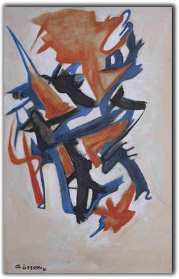 Giorgio Lo Fermo, Abstract Composition, Oil on Canvas, 2021-ZCI-1769831