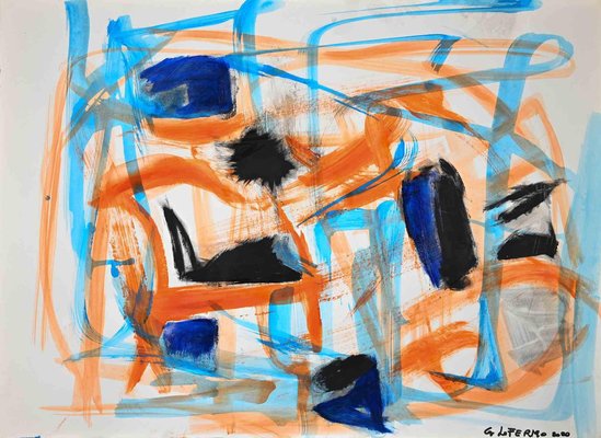 Giorgio Lo Fermo, Abstract Composition, Tempera and Watercolor, 2020-ZCI-1163042