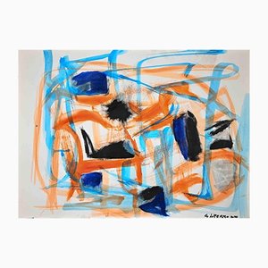 Giorgio Lo Fermo, Abstract Composition, Tempera and Watercolor, 2020-ZCI-1163042