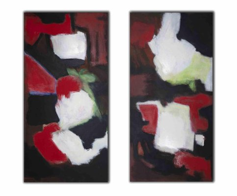 Giorgio Lo Fermo, Abstract Compositions, Oil on Canvases, 2010, Set of 2-ZCI-1775679