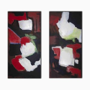 Giorgio Lo Fermo, Abstract Compositions, Oil on Canvases, 2010, Set of 2-ZCI-1775679