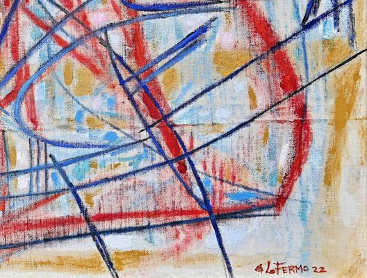 Giorgio Lo Fermo, Abstract Expression, Oil on Canvas, 2022, Framed-ZCI-1770224