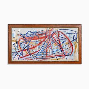 Giorgio Lo Fermo, Abstract Expression, Oil on Canvas, 2022, Framed-ZCI-1770224