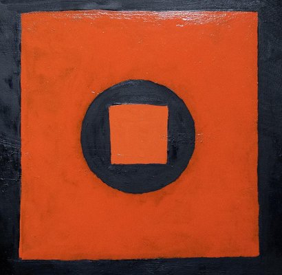 Giorgio Lo Fermo - Abstract Square - Original Oil Painting - 2018-ZCI-870766