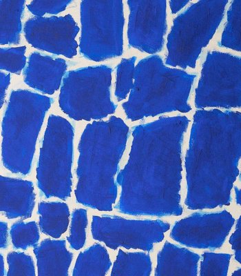 Giorgio Lo Fermo, Blue Abstract Composition, Oil on Canvas, 2021-ZCI-1761859