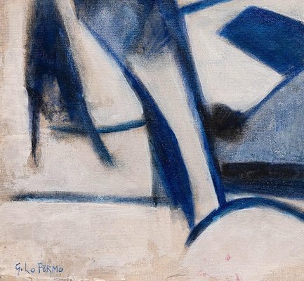 Giorgio Lo Fermo, Blue Lines, Oil Paint, 2015-ZCI-870966