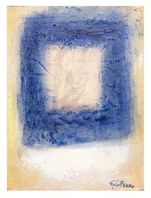 Giorgio Lo Fermo - Blue Square - Original Oil Paint - 2015-ZCI-870710