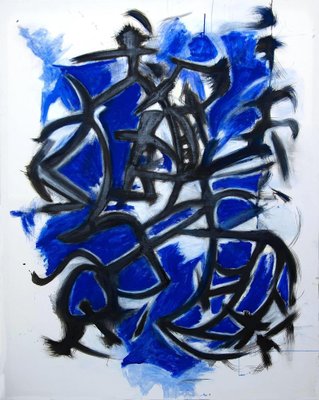 Giorgio Lo Fermo, Informal Blue, 2020, Oil Painting-ZCI-788937