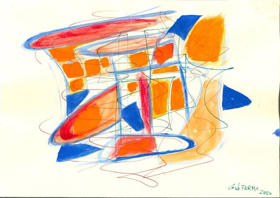 Giorgio Lo Fermo, Mixed Colors Composition, Mixed Media, 2020-ZCI-931454