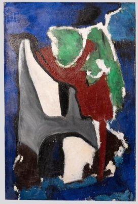 Giorgio Lo Fermo, Red and Green Composition, Oil Painting, 2016-ZCI-1770310