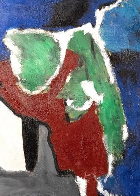 Giorgio Lo Fermo, Red and Green Composition, Oil Painting, 2016-ZCI-1770310