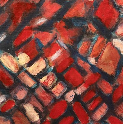 Giorgio Lo Fermo, Red Reticulum, Oil Painting, 2012-ZCI-1770319