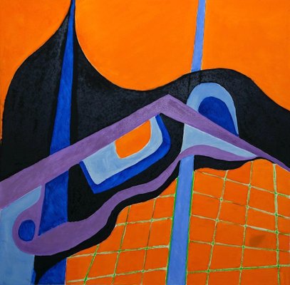 Giorgio Lo Fermo, The Blue Line, Oil on Canvas, 2020-ZCI-792487