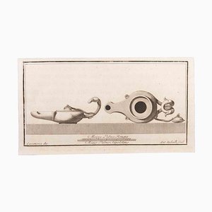 Giovanni Battista Casanova, Oil Lamp, Etching, 18th Century-ZCI-1760619