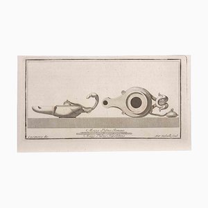 Giovanni Battista Casanova, Oil Lamp, Etching, 18th Century-ZCI-1760617