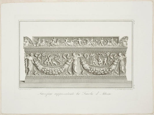 Giovanni Battista Leonetti, Sarcophagus Representing the Story of Actaeon, 1821