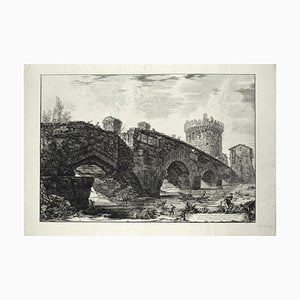 Giovanni Battista Piranesi, Veduta del Ponte Lugano sull'Anione, Etching-ZCI-1762326