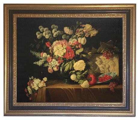 Giovanni Bonetti, Still Life, Oil on Canvas, Framed-YUW-1299316