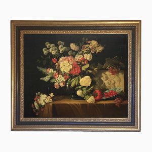 Giovanni Bonetti, Still Life, Oil on Canvas, Framed-YUW-1299316