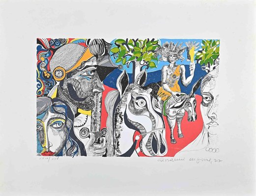 Giovanni De Simone, Surreal Composition, Original Lithograph, 1977-ZCI-1283798