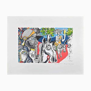 Giovanni De Simone, Surreal Composition, Original Lithograph, 1977-ZCI-1283798