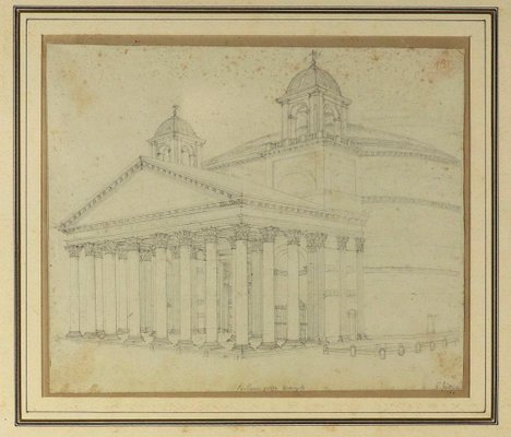 Giovanni Fontana, Pantheon, Original Drawing, Late 16th-Century-ZCI-915372