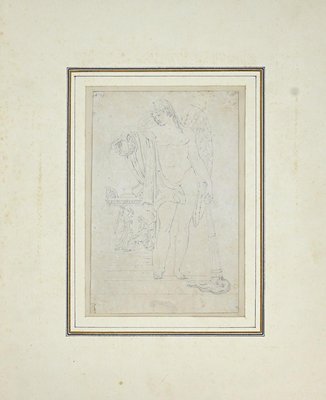 Giovanni Fontana - Study for Statue - Pencil Drawing - Early 17th Century-ZCI-870789