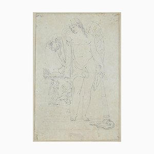 Giovanni Fontana - Study for Statue - Pencil Drawing - Early 17th Century-ZCI-870789