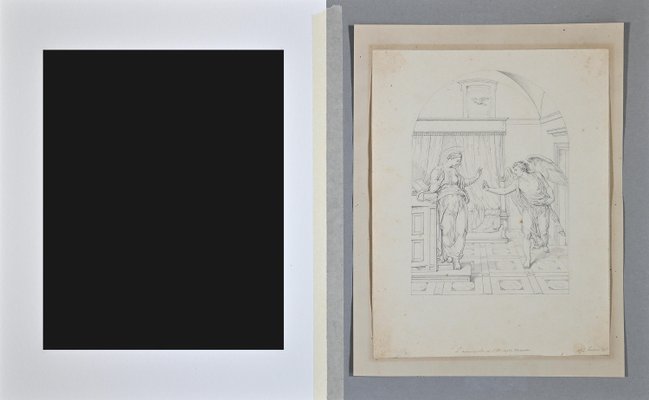 Giovanni Fontana, the Announcement, Original Drawing, 16th Century-ZCI-924664