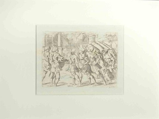 Giovanni Lanfranco, Joshua 6, Old Testament Story, Etching, 1600s-ZCI-1788467