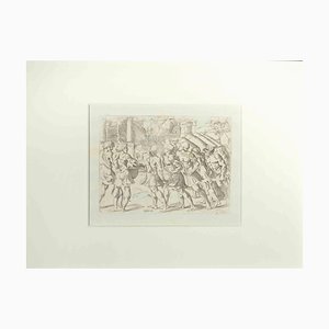 Giovanni Lanfranco, Joshua 6, Old Testament Story, Etching, 1600s-ZCI-1788467